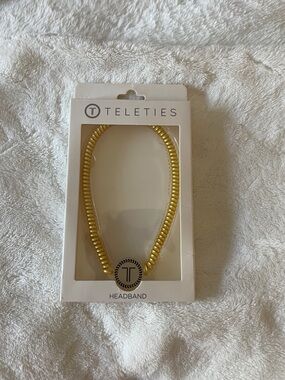 Teleties Gold Spiral Headband - Women's Hair Accessory